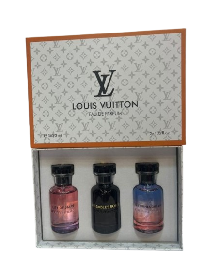 Estuche de perfumes Dama Louis Vuitton 3 Piezas 30ml